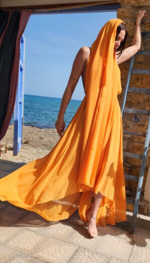 Šaty Orange Ocean