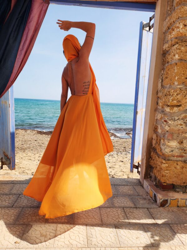 Šaty Orange Ocean - Image 5